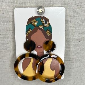 Tortoise shell earrings